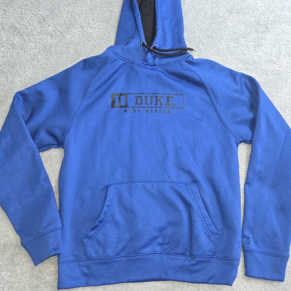 Colosseum Duke Blue Devils Hoodie Mens Small Blue Performance Sweatshirt NCAA